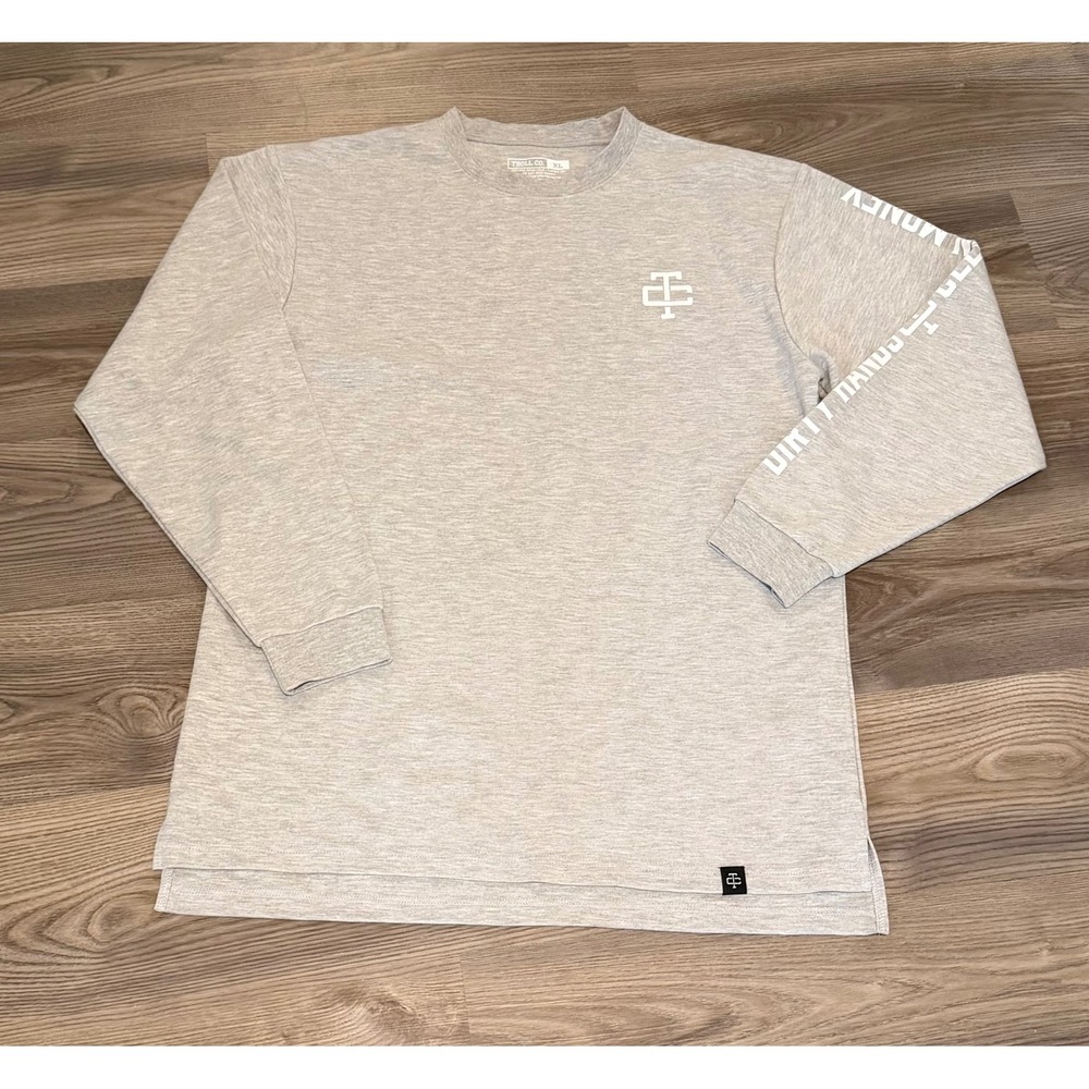 Troll Co Dirty Hands Clean Money Grit Sweatshirt Tee Shirt Mens size XL NWT